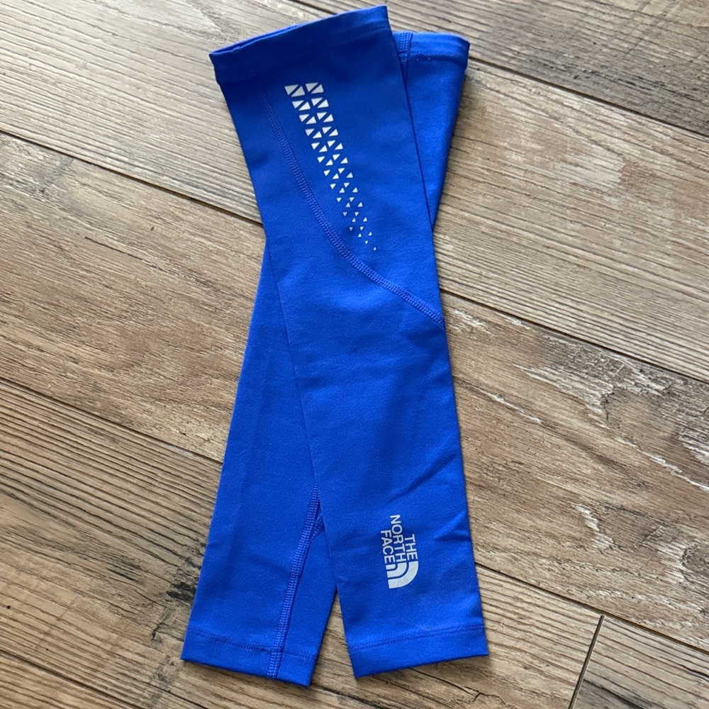 The North Face Blue Arm Sleeves running arm warmers